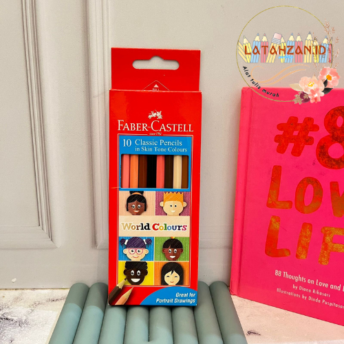 

Pensil Warna Faber Castel Wold Color Pensil Mewarnai isi 10pcs Bisa Cod