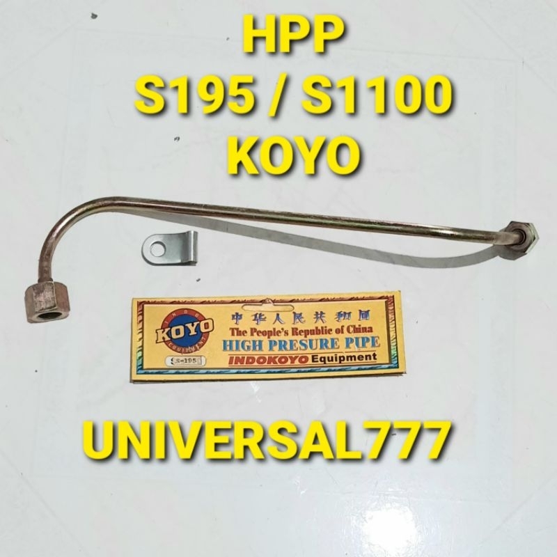 S195 HPP A S1100 Hogh Pressure Pipe Selang Pipa Nozzle Minyak Bahan Bakar Nosel Noksel Solar Injecto