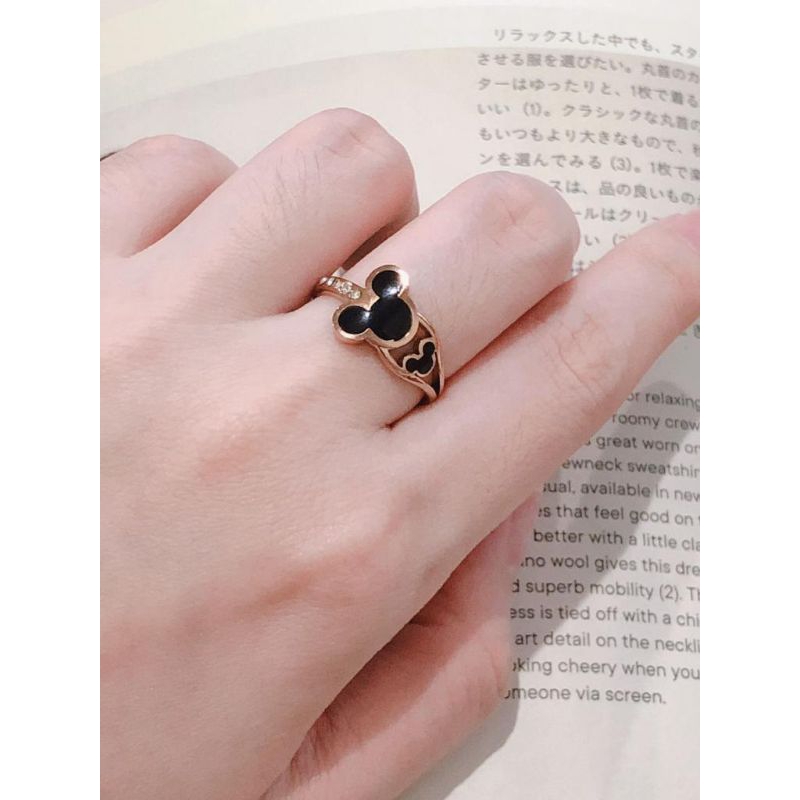 Cincin Michi Mata Hitam Titanium CS206