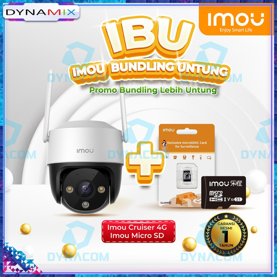 CCTV IMOU Cruiser 4G IP Camera Full Color Night Vision - Sim Card ready GARANSI RESMI