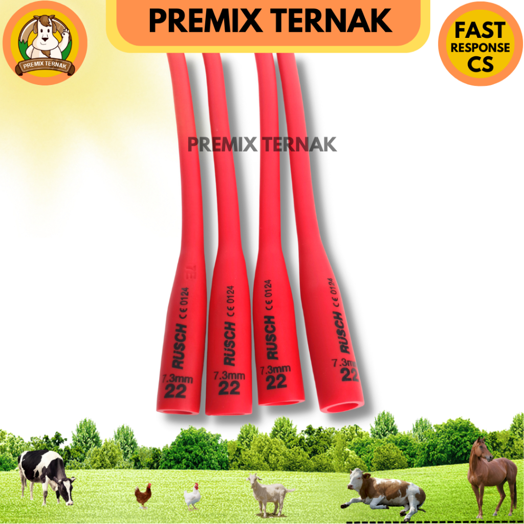 KARET TUBING CEMPE ANAK KAMBING DOMBA - Alat untuk Memasukkan Kolostrum dan susu ke perut cempe