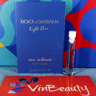 Vial Parfum OriginaL Dolce &amp; Gabbana Light Blue Eau Intense Pour Homme 1.5 ml Murah