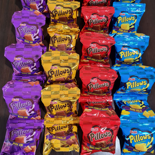 

{ Per Pack isi 20 } Oishi Pillows Renceng isi 20 bks x 12gr Pillow All Varian Rasa