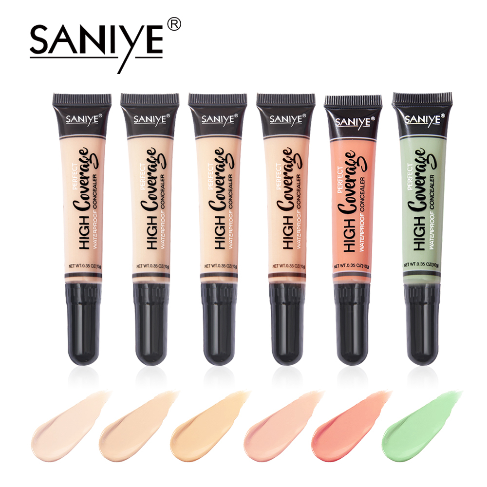 SANIYE Concealer Waterproof Wajah Full Coverage Color Corrector Merah Concealer Dengan R1072