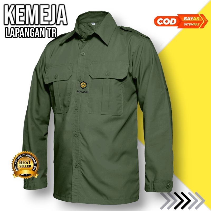 Kemeja Tactical Hexagon Bahan ripstok  / Kemeja Hexagon / Kerja Lapangan / Kemeja Hekagon Tangan Panjang / Kemeja PDL / Kemeja outdoor