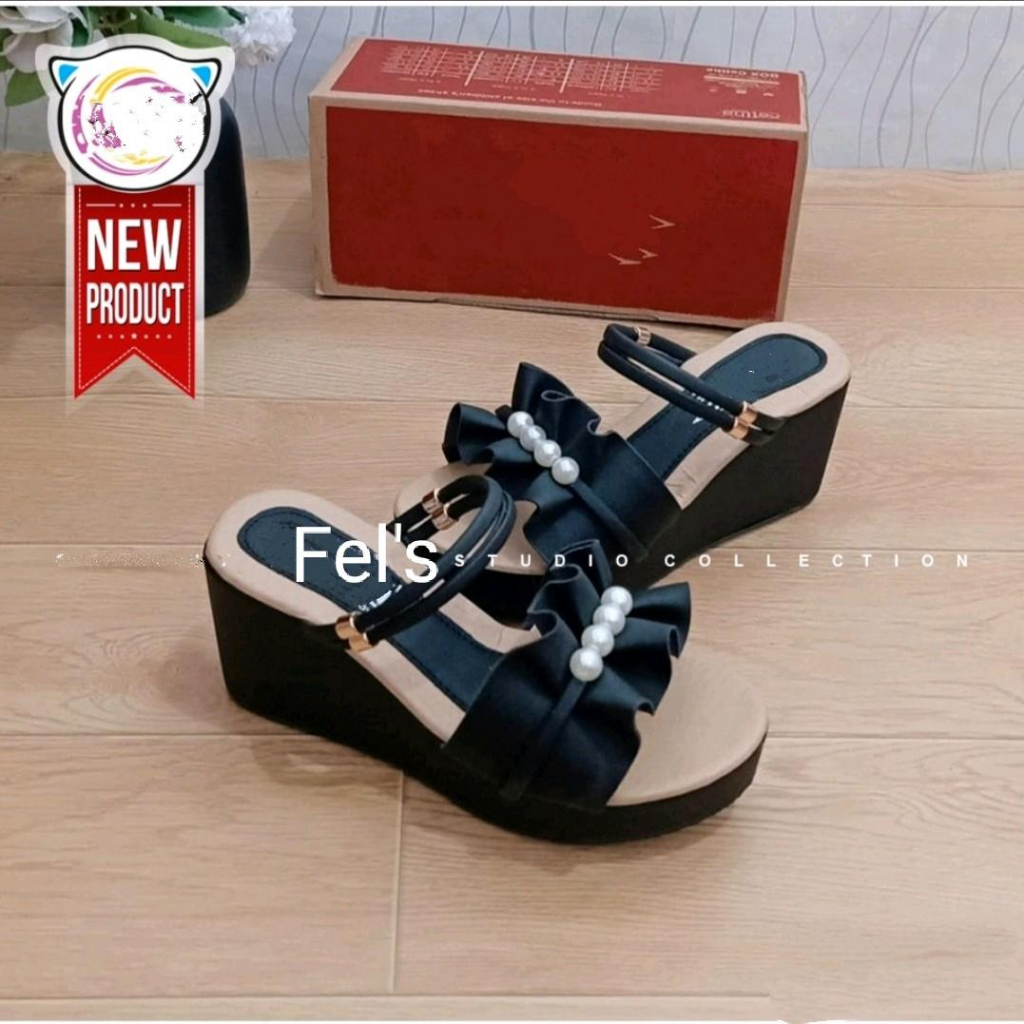 Fel's sandal wedges wanita MIYUKI