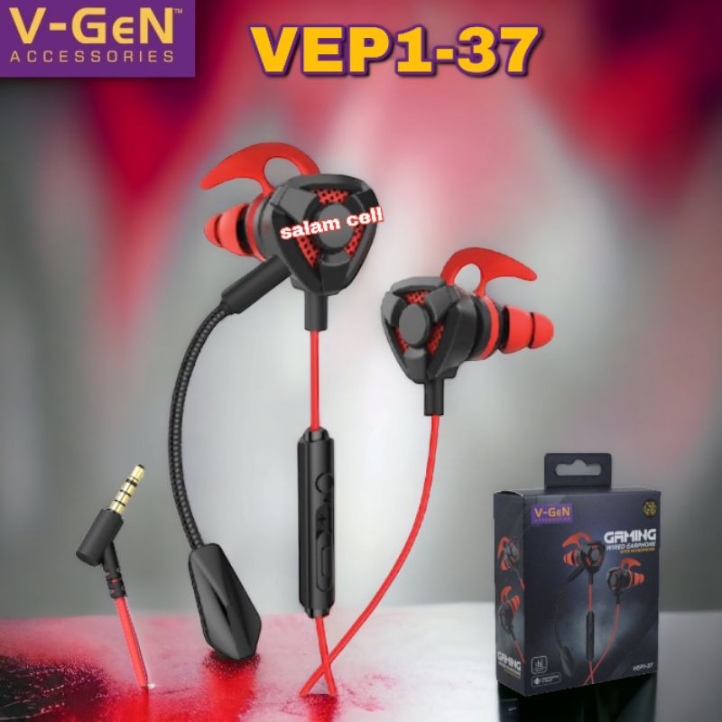 Headset V-GEN VEP1-37 Headset Game Original Vgen Vep1 37