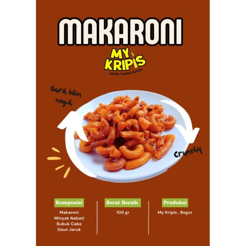 

makaroni my kripis gurih nikmat bikin gak berhenti ngunyah
