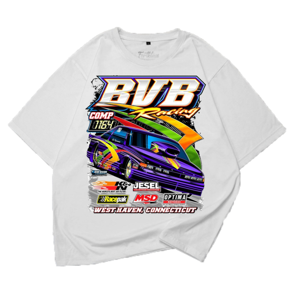 Kaos Nascar BVB Racing | Kaos Nascar Vintage | Tshirt Kaos Streetwear Unisex Tee | Kaos Oversize Dis