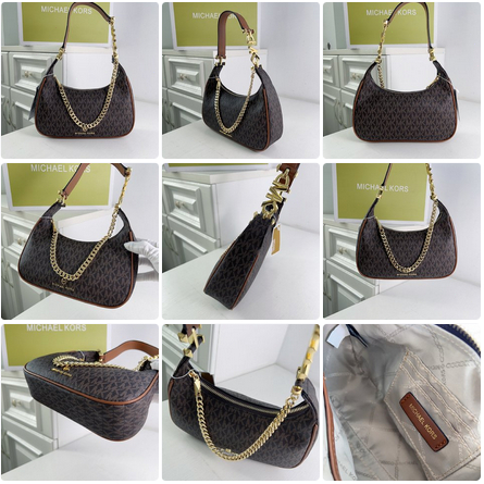 M-K 2206 Wilma Medium Chain Underarm Bag Half Moon Bag Handbag One Shoulder Bag  yxb