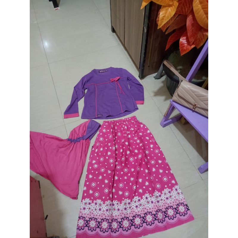 gamis anak / setelan muslimah (bekas) merk ETHICA no.5 originaL