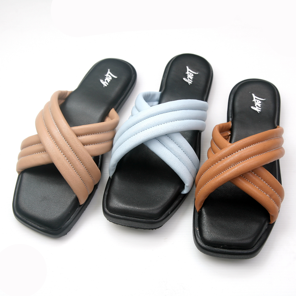 Lexy - Kaysa Sandal Wanita Platform Busa Empuk
