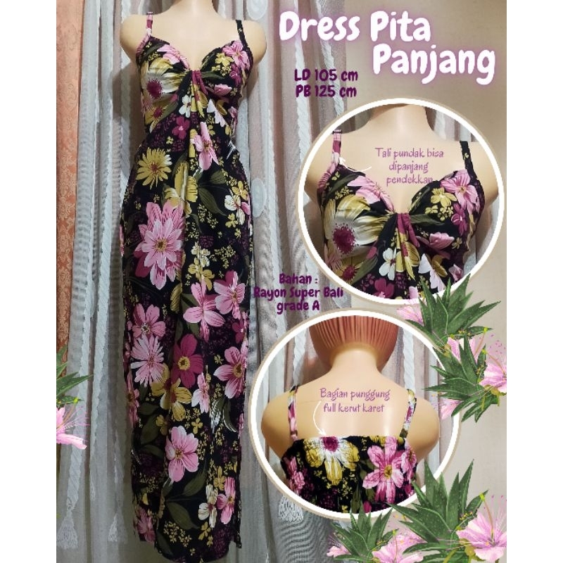 Daster pita kupu //Dress pita //Dress singlet Bali