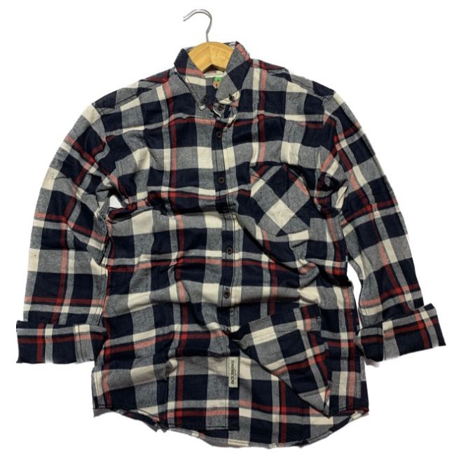 KEMEJA FLANEL JACK  BROWN LENGAN PANJANG PREMIUM JB11