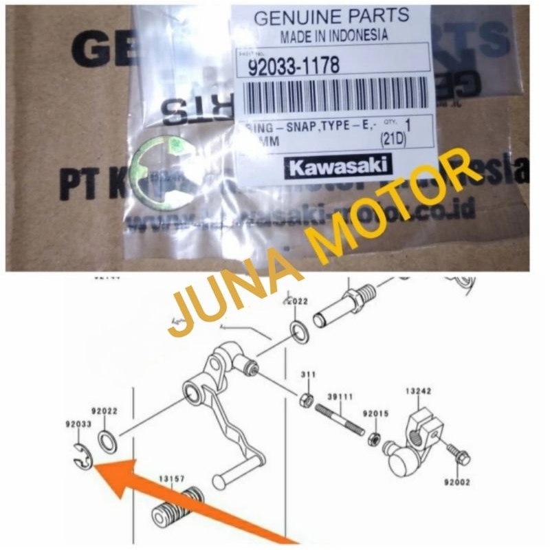 klip clip ring snap operan gigi persneling ninja rr r ss original