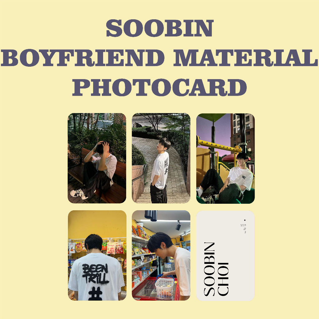 [KUKIRA] Photocard Soobin Boyfriend Material