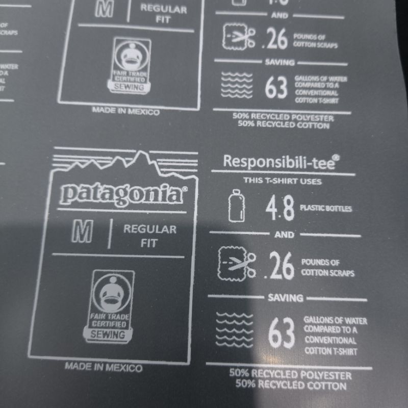LABEL SUPPLY LABEL TAG PATAGONIA MEXICO SABLON DTF