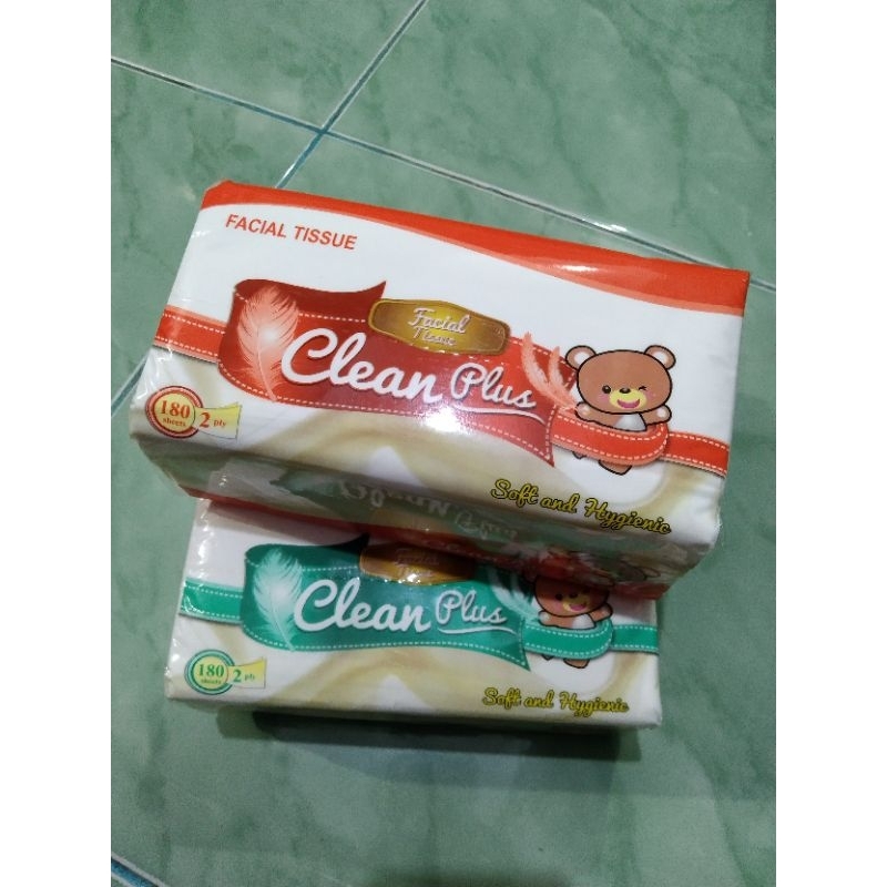 tisu clean plus 180 sheet