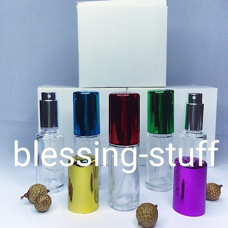 botol parfum spray kaca warna 15 ml- botol parfum drat warna 15 ml -botol parfum kosong HM 15 ml