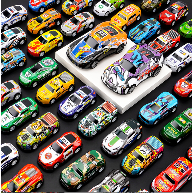 50 PCS Mobil Mobilan Box Container Die Cast Besi  Mainan Anak Kado Mobil Sport