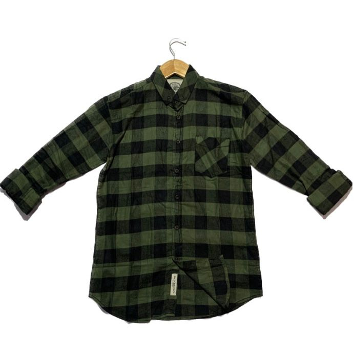 KEMEJA FLANEL JACK BROWN PREMIUM LENGAN PANJANG JB17