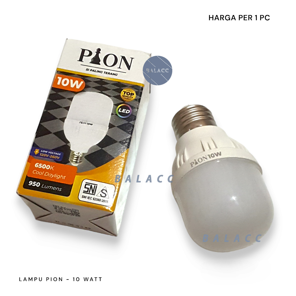 Bohlam Lampu Led PION 10W 10 Watt SNI Cahaya Putih