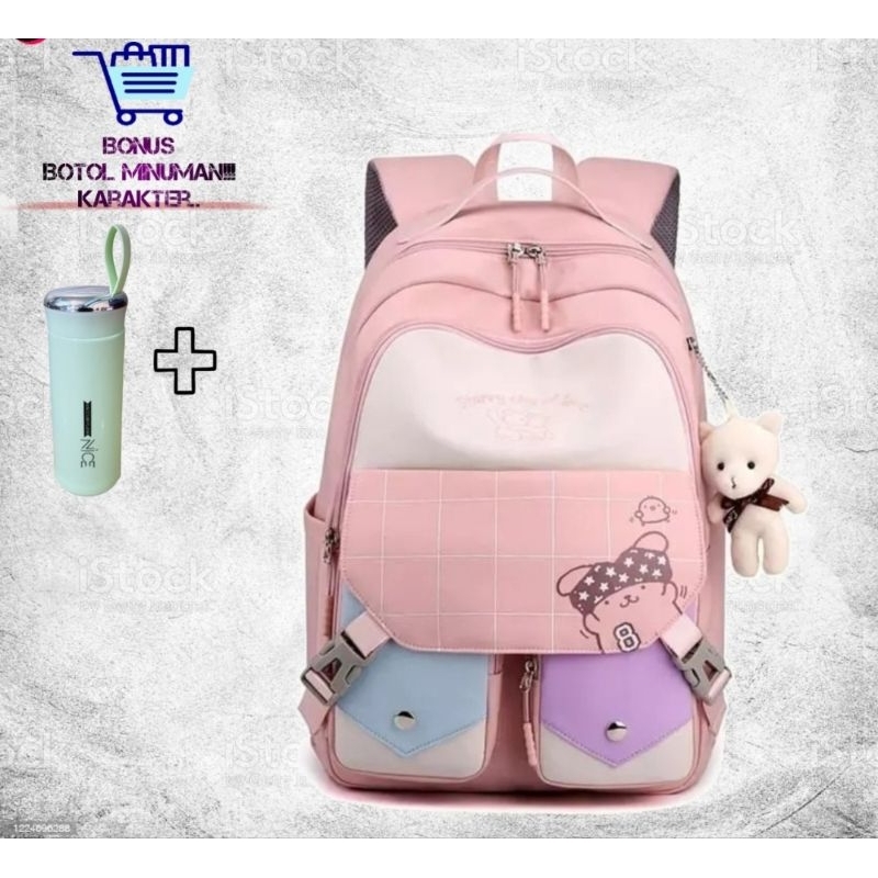 Tas Ransel Anak Sekolah Terbaru - Tas Ransel Multifungsi - Tas Ransel Karakter - Backpack Korean Style