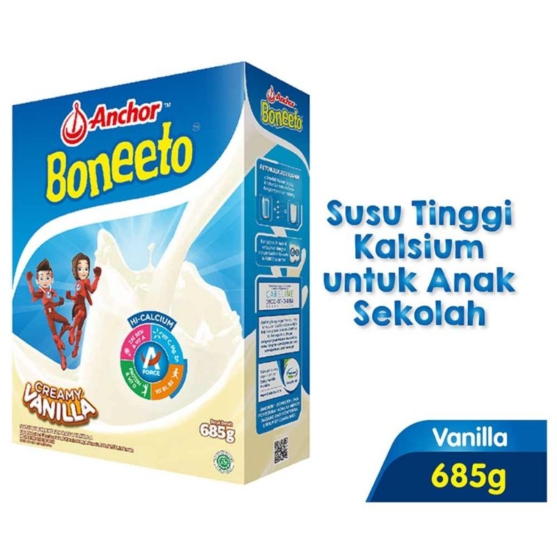 

Anchor Boneeto Susu Bubuk Hi-Calcium Creamy Vanilla 685G