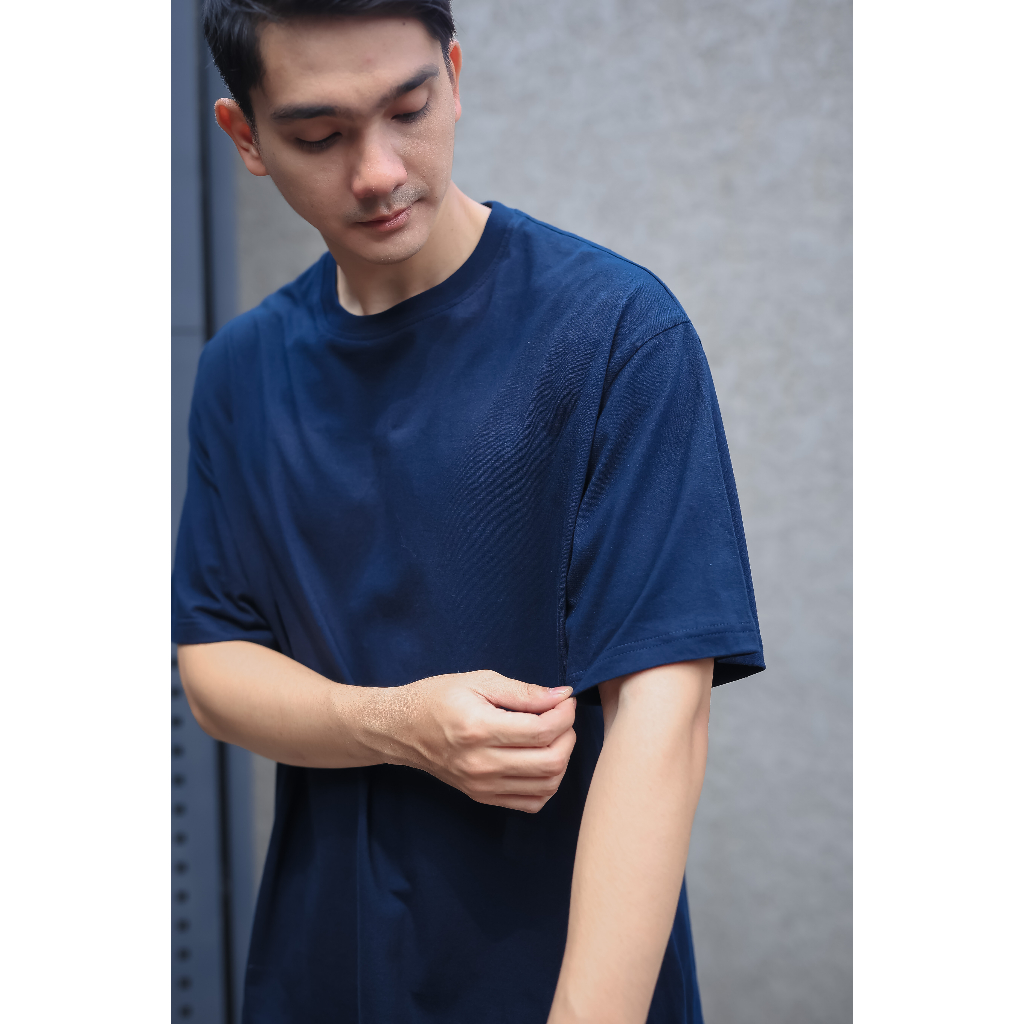 SANVANINA Kaos Oversize T-Shirt Polos Navy | Cooper Oversized T-Shirt Navy | OT-01B