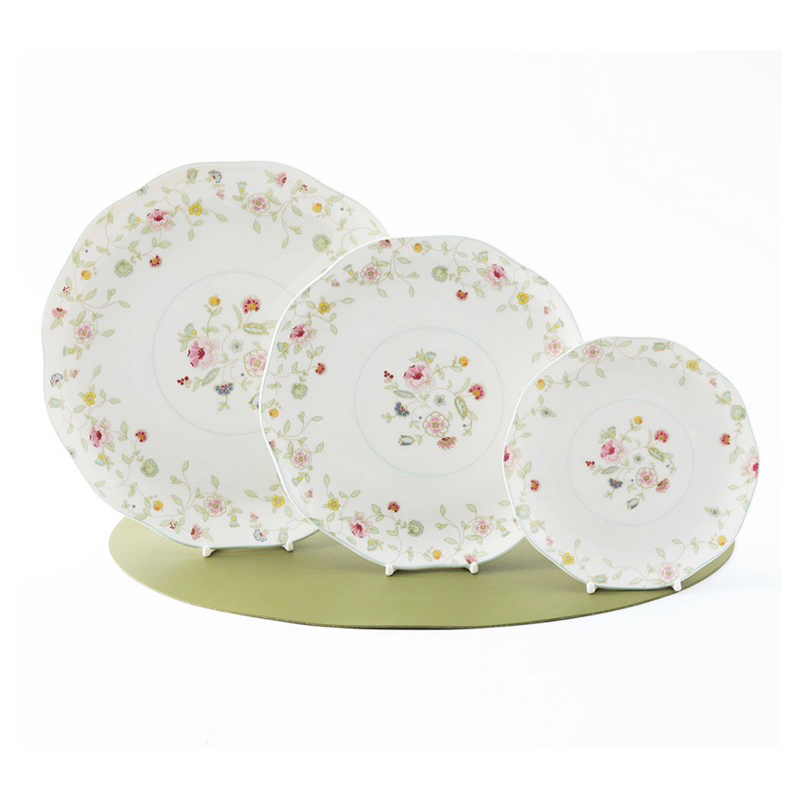 Saint james Michelle Plate Set 3Pcs Plate Piring Dinner Salad Bread