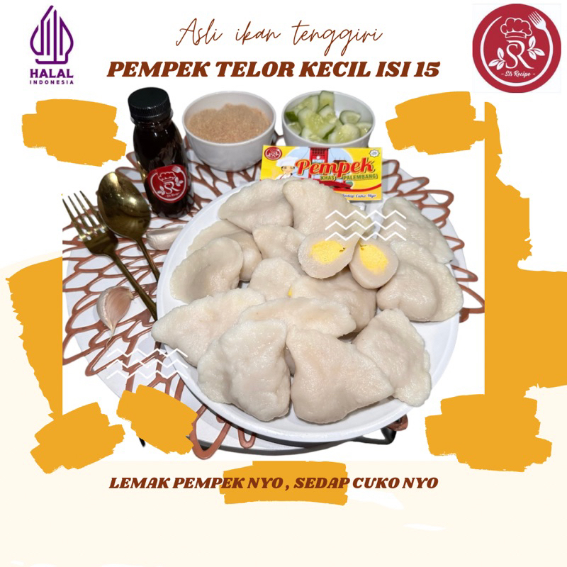 

Pempek telor kecil isi 15 + cuko 150ml + vakum frozen | Pempek SisRecipe