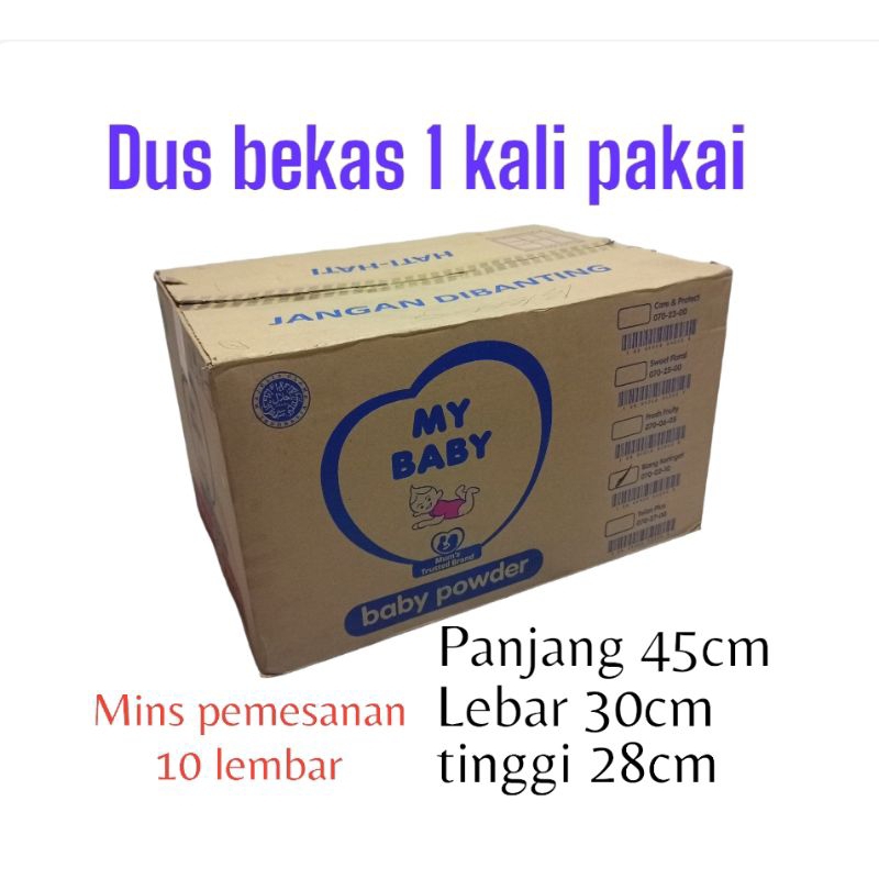 

kardus bekas bedak my baby sekali pakai kardus pilihan