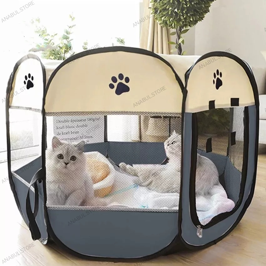 [PROMO] KANDANG LIPAT KUCING ANJING PORTABLE TENDA LIPAT JUMBO KUCING BESAR ANAK KUCING TEMPAT TIDUR DAN RUMAH KUCING-