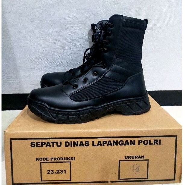 sepatu pdl asli jatah pembagian polri / sepatu pdl / sepatu