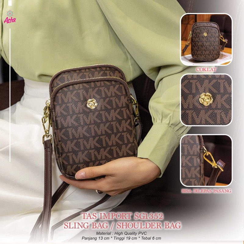 Mini Shoulder Bag Ala MK Tas Selempang Mini Wanita