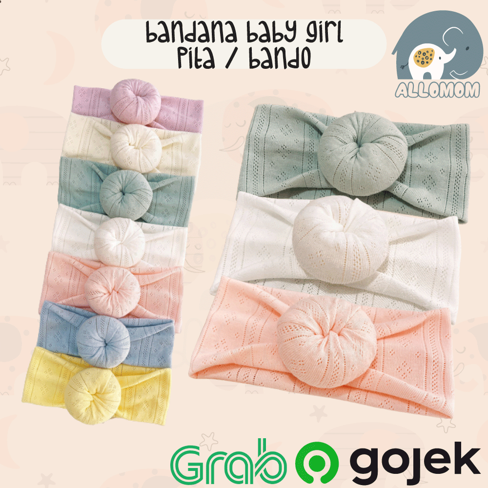 Turban Anak Bayi Perempuan Baby Girl Newborn Lucu Aksesoris Rambut Bayi