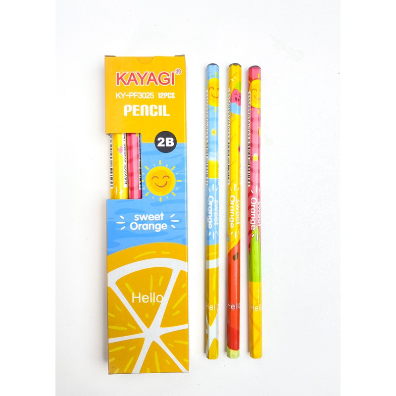 

(1 PACK) PENSIL 2B KAYAGI / PENSIL KAYU / PENSIL 2B / ALAT TULIS