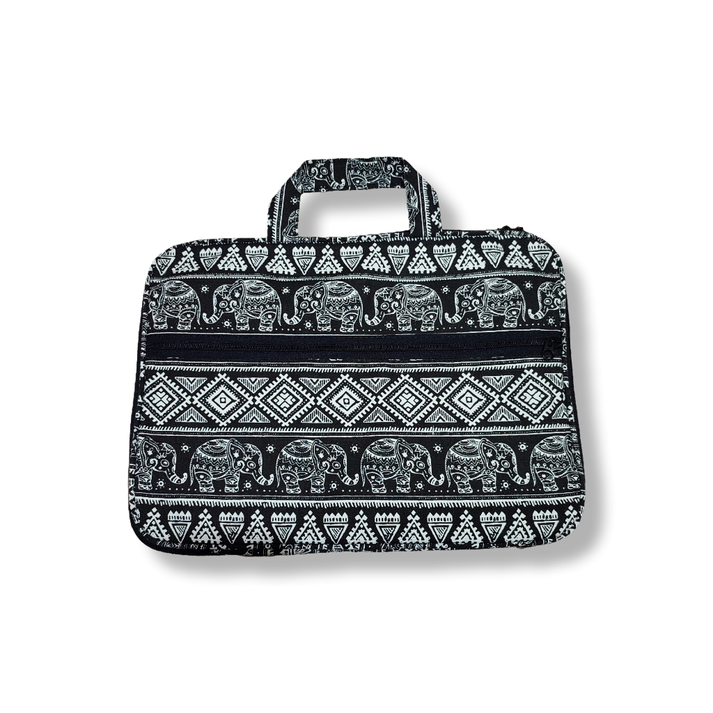 Tas laptop kanvas sleeve jinjing aesthetic korean style 14 Inch model terbaru