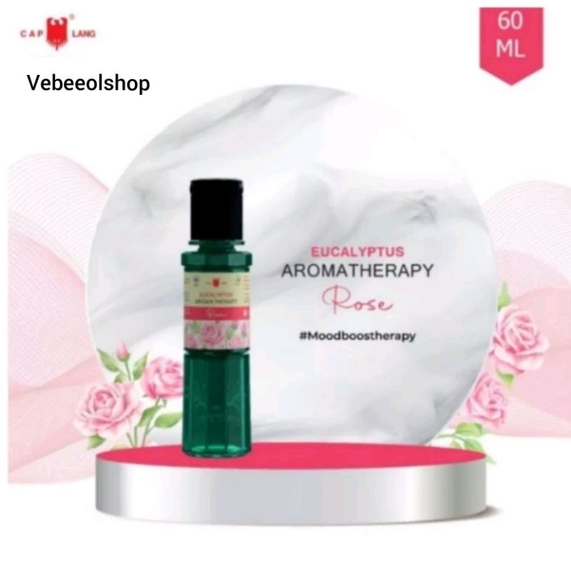 CAP LANG MINYAK KAYU PUTIH EUCALYPTUS AROMATHERAPY ROSE 60 ML