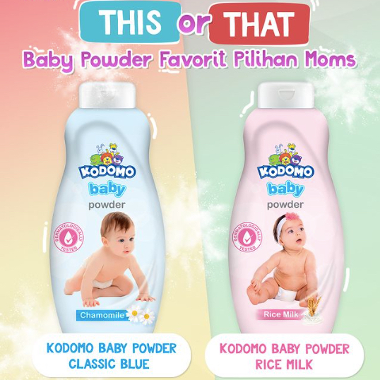 Kodomo Baby Powder 200+50gr | Bedak Tabur Bayi