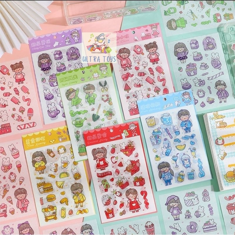 [ULTRATOYS] STICKER AESTHETIC PAPER LUCU