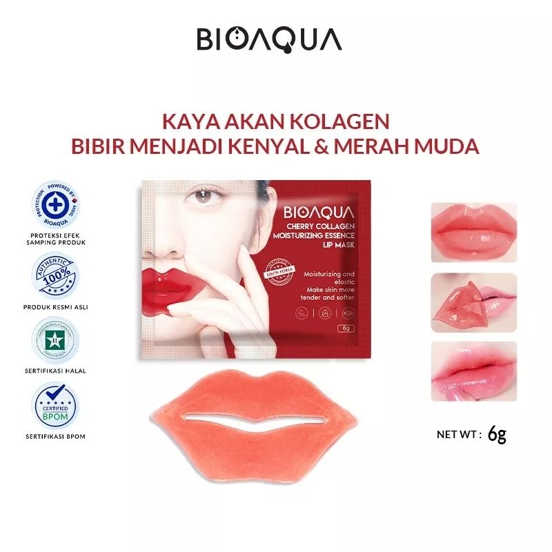 BIOAQUA Cherry Collagen Moisturizing Essence Lip Mask 6gr.