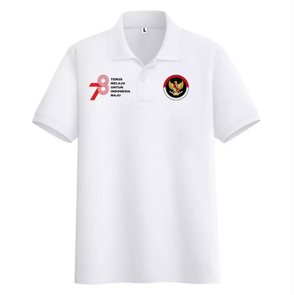 Kaospolos - Kaos kerah pria polo shirt distro seragam merah putih 17 Agustus Hut RI se INDONESIA