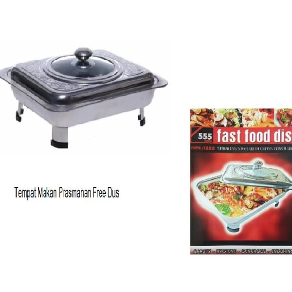 tempat prasmanan / fast food dish 555 / tempat prasmanan stainles