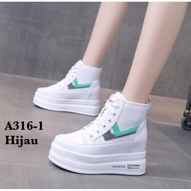 Sepatu wedges korea  A316-1