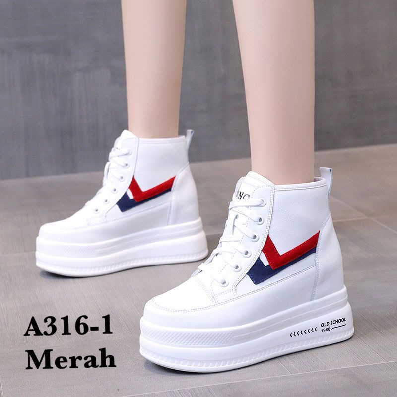 Sepatu wedges korea  A316-1