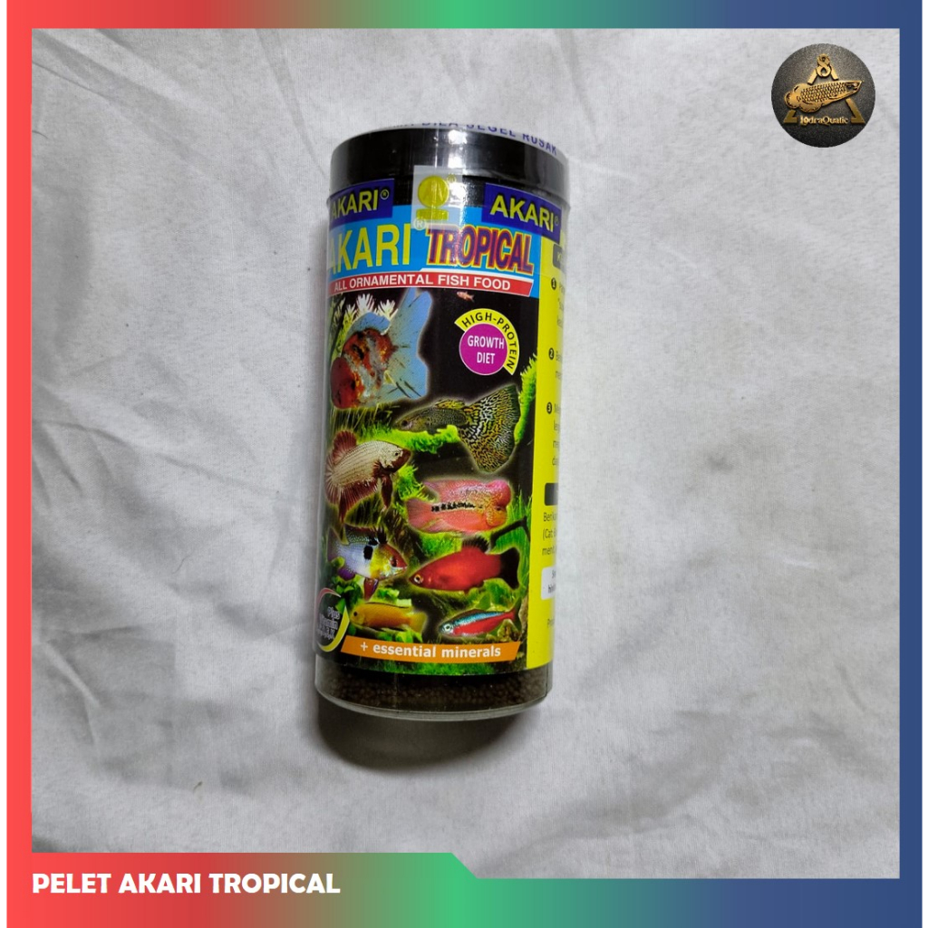 PELET AKARI TROPICAL GROWTH BOOSTER AKARI TROPICAL PELET IKAN HIAS PELET KOKI AIR PELET GUPPY PELET CUPANG PELET IKAN IKAN HIAS TROPIS