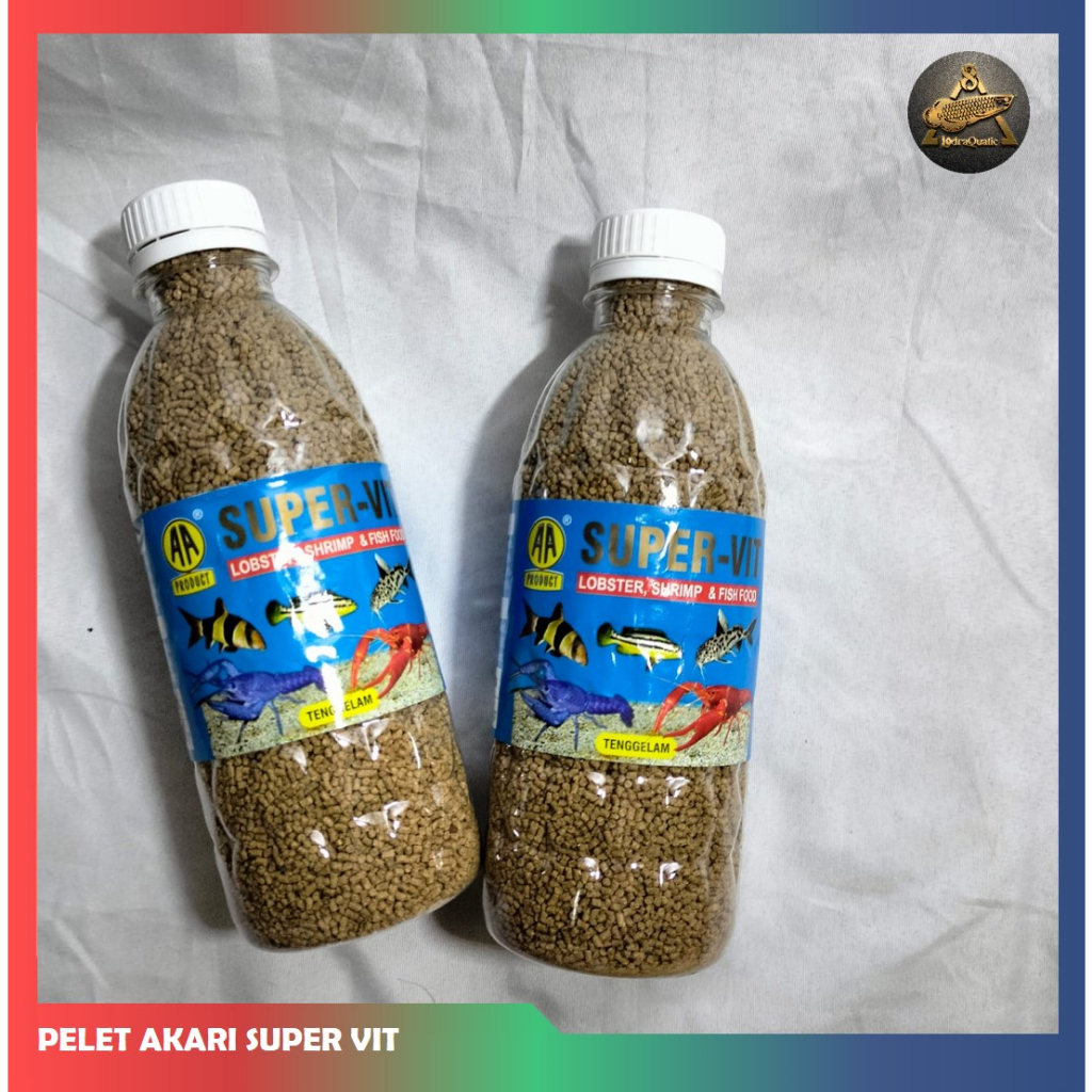 PELET UDANG ATAU LOBSTER AKARI SUPER VIT GROWTH BOOSTER AKARI SUPER VIT PELET IKAN HIAS PELET UDANG  PELET LOBSTER PELET IKAN IKAN HIAS