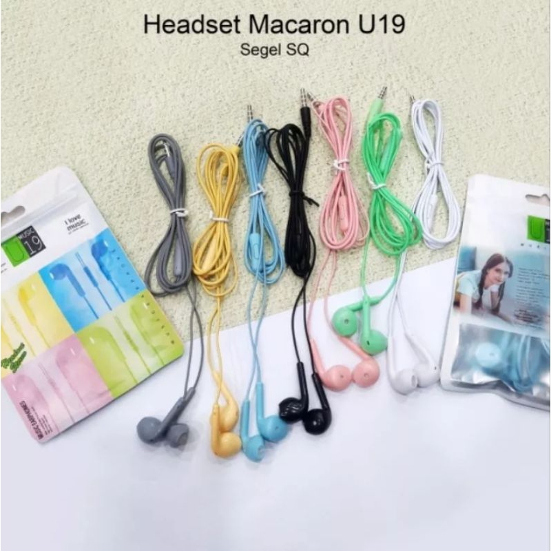 MSECom Headset Suara Jernih Extra Bass Berdesain Elegan Hansfree Original U19 Maracon MEDAN