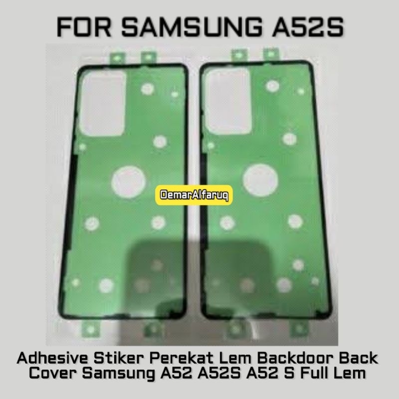 

Stiker Lem Adhesive Backdoor For Samsung Galaxy A52 A52S A52 S